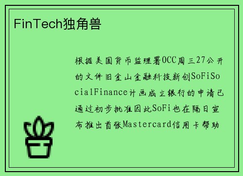 FinTech独角兽